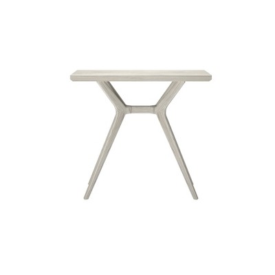 Verso 36 Inch White Solid Wood Console Table with Cross Legs