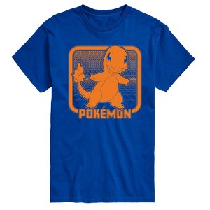 Men's - Pokémon - Retro Synthwave Charmander Short Sleeve Graphic T-Shirt - 1 of 3