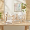 BRINJOY Desk Organizer Adjustable & No Assembly Needed, Solid Pine Wood, Holds up to 130lbs for Office, Books, Bathroom Storage, Organization-Pine - 2 of 4