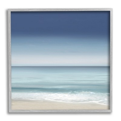 Stupell Industries Blue Coastal Gradient Sky Framed Giclee Art
