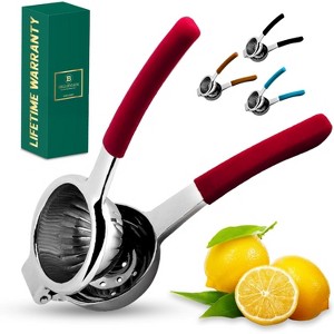 Bellemain Stainless Steel Lemon & Lime Juicer Manual Citrus Squeezer with Silicone Handles - 1 of 4