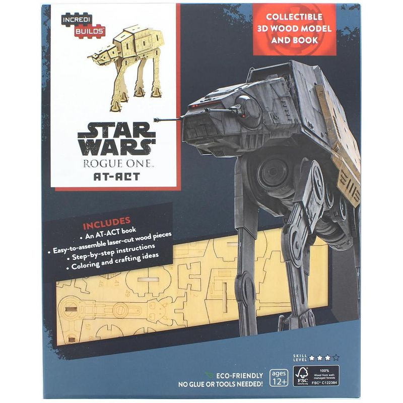 Geek Fuel, LLC Star Wars Rogue One AT-ACT IncrediBuilds 3D Wood Model, 1 of 4