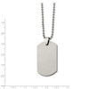 Black Bow Jewelry Tungsten Polished Dog Tag Necklace 22 Inch - 2 of 4