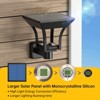 ROTTOGOON 22" Solar Outdoor 4 Lighting Modes IP65 Waterproof Dusk to Dawn LED Sconce Solar Landscape Lights Wall Mount Warm & Cold White 4-Pack - 4 of 4
