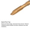 Unique Bargains High Speed Steel Titanium Plated Metric Spiral Point Thread Tap and Drill Bit Set - 3 of 4