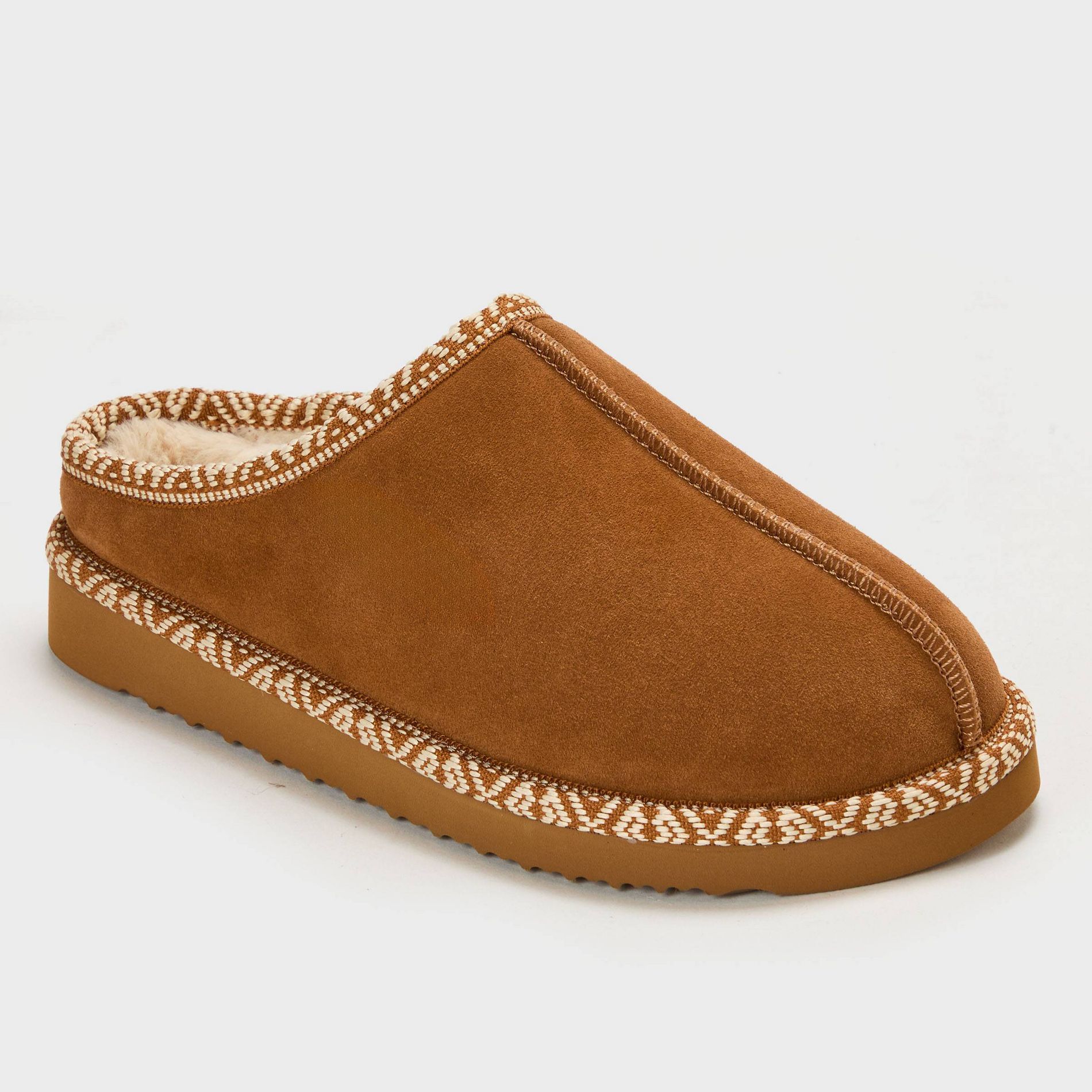 dluxe by dearfoams Women's Layla Slide Slippers - Chestnut