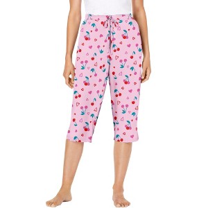 Dreams & Co. Knit Sleep Capri - 1 of 4
