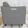 74.27" Fabric Loveseat with Pocket Armrest and Mid-Century Modern Design - 3 of 4
