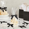 Juvale 100-Pack Twist Tie Bows - Black 3" Satin Ribbon Small Bows For Gift Wrapping Treats Party Favors Craft Decoration - 2 of 4