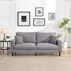 Lyngins 57 Inch Corduroy Sofa,Upholstered Loveseat Couch,Sofa Bed for Living Room,Bedroom - 2 of 4