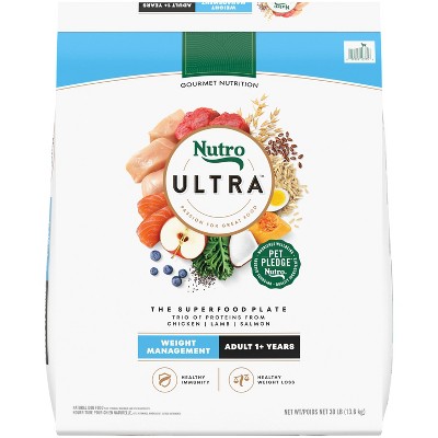 Nutro Ultra Superfood Plate Weight Management Vegetable, Lamb, Chicken and Salmon Flavor Dry Dog Food