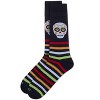 Memoi Men's Striped Skull Rayon From Bamboo Crew Socks Black 10-13 - 3 of 3