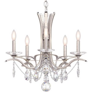 Schonbek Vesca 23" Wide Antique Silver Crystal Chandelier - 1 of 1
