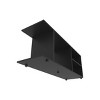 GlasFlength TV Stands and Consoles TV Console Table TV Center TV Stand with Open Storage Shelves for Living Room, Black, 13.7"*47.4"*17.8" - 3 of 4