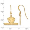 Black Bow Jewelry 14k Yellow Gold Plated Sterling Silver Eastern Illinois Panthers NCAA Dangle Earrings - 2 of 3