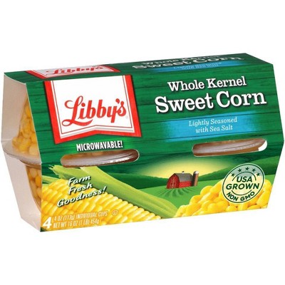 Libby's Whole Kernel Sweet Corn Cups Lightly Seasoned with Sea Salt