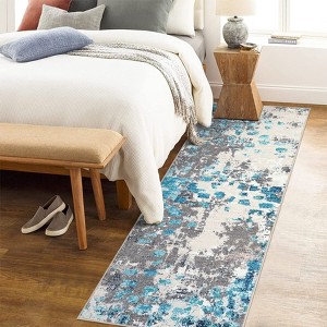 Modern Machine Washable Area Rug for Living Room  Bedroom  Indoor Abstract Rug Soft Non Shedding Low Pile Stain Resistant Carpet for Home Decor - 1 of 4