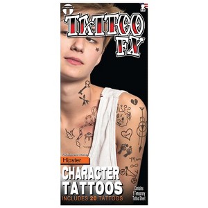 Tinsley Transfers Temporary Tattoo Kids' Halloween Costume Accessories - Multicolored One Size - 1 of 2
