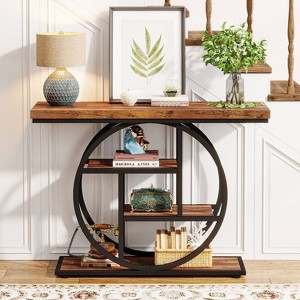 Hommoo 41.3" Industrial 4-Tier Console Table - 1 of 4