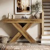 Hommoo Unique Design Console Table Brown - 2 of 4