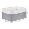 REGALWOVEN Storage Bin with Handles for Closet Organizing Clothes 2 Pcs - 4 of 4