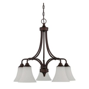 Sunset 5-Light Darby Chandelier 100W MB Provincial Bronze - 1 of 3