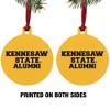 Kennesaw State Owls Alumn Aluminum Holiday Christmas Tree Ornament - 2 of 4