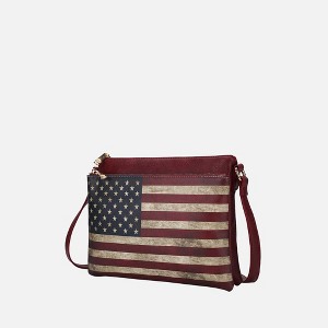 MKF Collection Madeline Printed Flag Vegan Leather Crossbody Bag by Mia K - 1 of 4