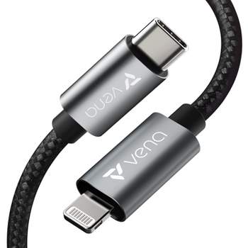 Vena Apple MFI Certified USB-C to Lightning Cable with Aluminum Woven Housing