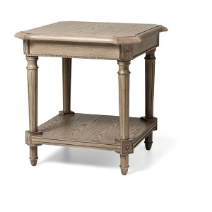 Maven Lane Pullman Traditional Square Wooden Side Table - 1 of 4
