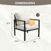 EAGLE PEAK Sunset Dune Collection Modern Patio Furniture Chair, Wicker Metal Outdoor Dining Chairs - 2 of 4