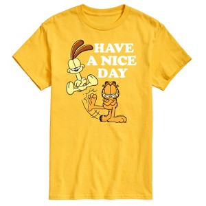 Men's - Garfield - Have A Nice Day Garfield and Odie Short Sleeve Graphic T-Shirt - 1 of 4