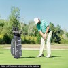 Costway Lightweight Golf Cart Bag with 15 Way Top Divider Individual Putter Well Cooler Bag Black/Green/Red - 2 of 4