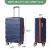 20in  Hard-Shell Carry-On Suitcase with Spinner Wheels, Expandable Hard-Shell Luggage, Lightweight Luggage, with TSA Lock - 2 of 4