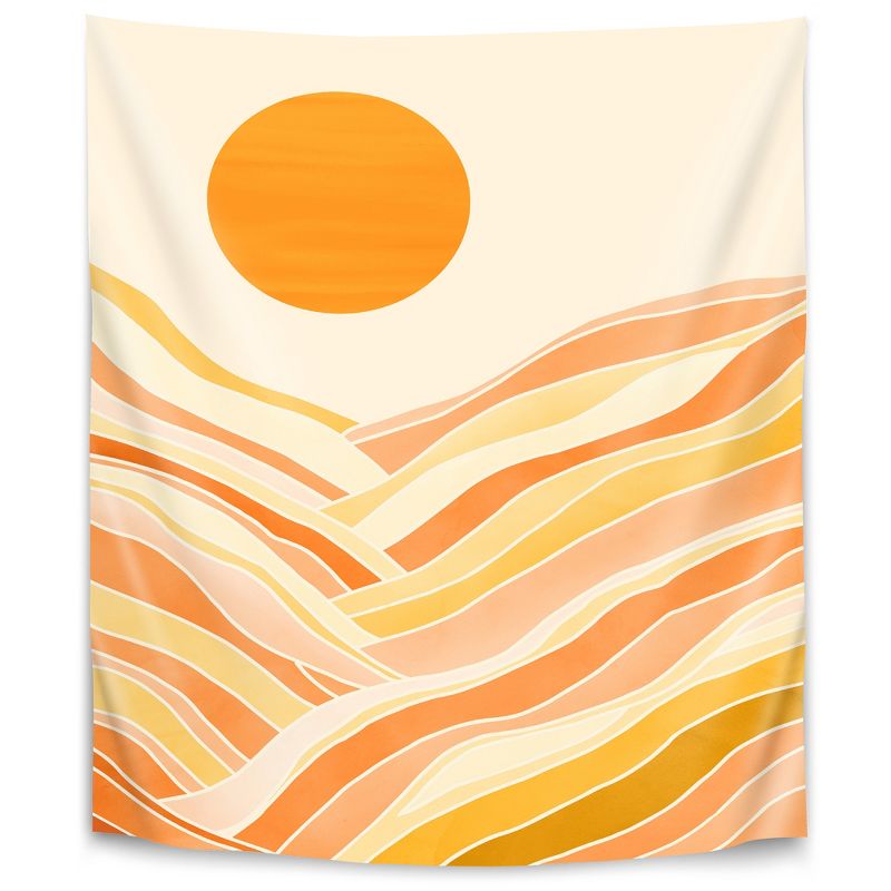 Americanflat Boho Golden Mountain Sunset By Modern Tropical Wall Tapestry, 1 of 5