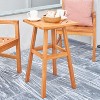 GDFStudio Tenley Outdoor Eucalyptus Wood Square Dining Table - 2 of 4
