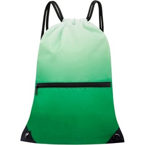 Drawstring Backpack, Lightweight Sports Gym Sack for Men & Women, Durable Cinch Snackpack for Beach - 1 of 4