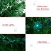 YOOCOZZ  Christmas Decor - 6ft Douglas Fir Pre-Lit Artificial Xmas Tree with Realistic Branches, 24 Multi-Color LED Lights, Fiber Optics and 230 Tips - 4 of 4