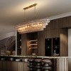 64.7" 12-Lights 4-Tier Large Oval Clear Glass Kitchen Island Chandelier - 4 of 4