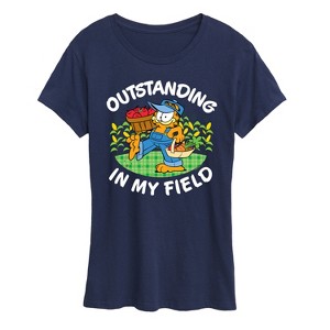 Women's - Garfield - Outstanding In My Field Short Sleeve Graphic T-Shirt - 1 of 4