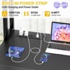 Aheaplus Reversible L-Shaped Computer Desk with Storage Shelf, Home Office Desk with Charging Station, Led Light - 3 of 4