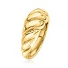 Ross-Simons Italian 14kt Yellow Gold Shrimp Ring - 3 of 4