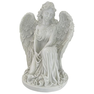 Design Toscano Quiet Countenance Praying Angel Garden Statue - Off-White