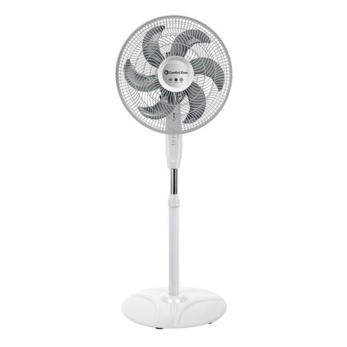 Comfort Zone 18 Powr Curve Smart Oscillating Stand Fan White Target
