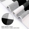 Buffalo Plaid Outdoor Rug 3x5, Farmhouse Cotton Front Door Washable Black and White Checkered Rug Welcome Layered - 4 of 4