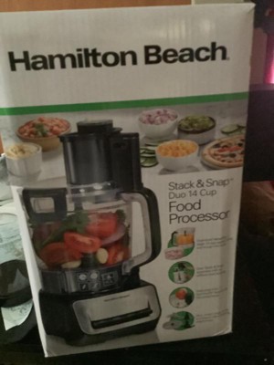 Hamilton Beach 70585 Stack & Snap 14 Cup Duo Food Processor