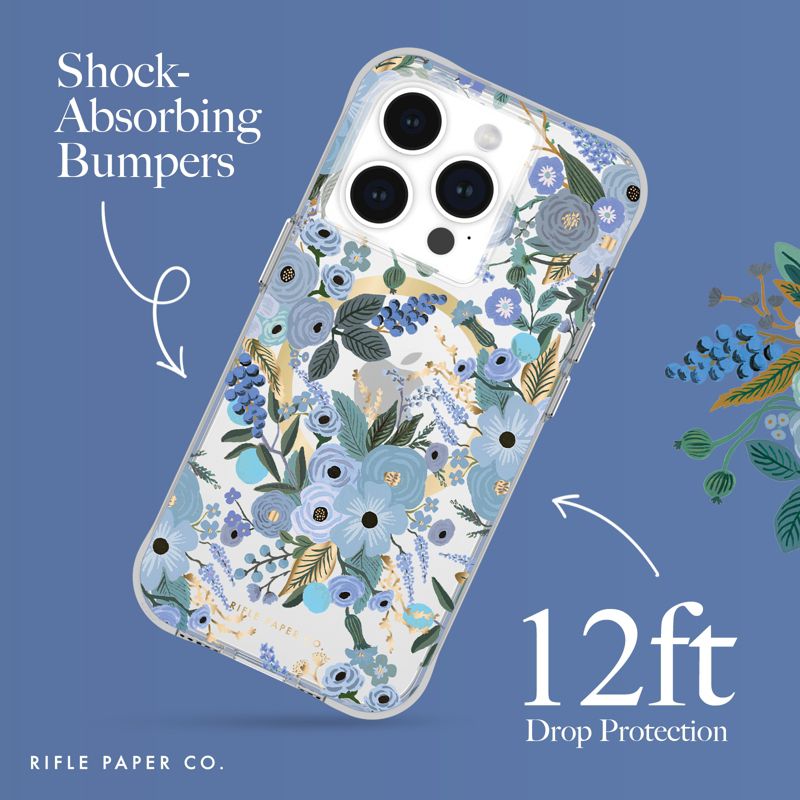 Rifle Paper Co. Apple iPhone 15 Pro MagSafe Compatible Floral Case, 2 of 8