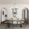 Rennnsan Quinlith 32"W 14-Light Wagon Wheel Glass Classic Dimmable Chandelier in Black - 2 of 4