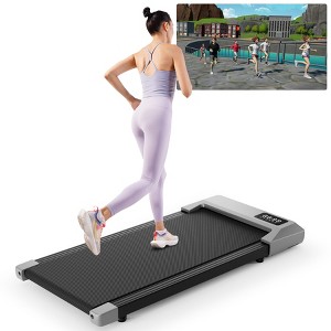 SupeRun Treadmills 15.35*35.43 inches Belt 2 in 1 1.5 Horsepower under desk pad for home and office - 1 of 4