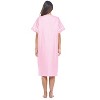 Casual Nights Women's Snap-front House Dress Short Sleeve Woven Duster Housecoat Lounger Sleep Dress - 4 of 4